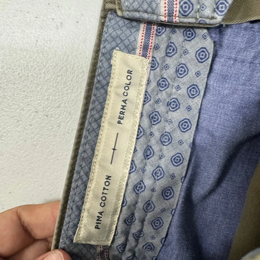 Ballin Crescent Modern Fit‎ Pima Cotton Pants Fatigue Green Mens 32x27.5